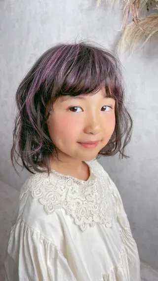 ミディアム ヘアアレンジ キッズ Takagi Nanamiのヘアスタイル