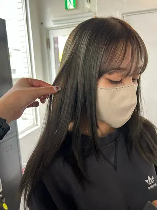 ロング カラー maho/垢抜け カラーパーマメイクのヘアスタイル