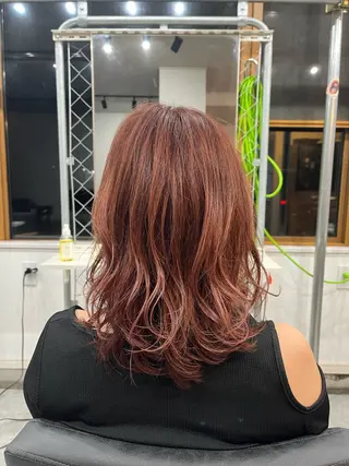 セミロング カラー メンズパーマ WATARUのヘアスタイル