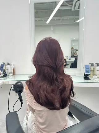 セミロング カラー ❄最強かわいいカラー ❄️MINA❄️のヘアスタイル