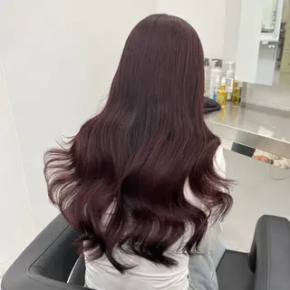 ロング カラー ヘアアレンジ 🫧🎀うる艶暖色 🏹Nanako🎀のヘアスタイル