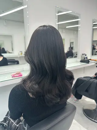 セミロング カラー ❄最強かわいいカラー ❄️MINA❄️のヘアスタイル