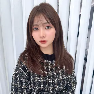 セミロング 映える顔まわり/前髪 特化 💗 ユキマのヘアスタイル