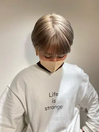 ショート カラー メンズパーマ💈藤田 晃志のヘアスタイル