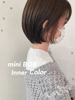 ショート カラー 市川 千夏のヘアスタイル