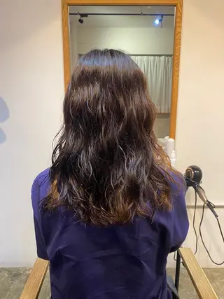 パーマ ショート/ボブ/顔周 りレイヤー/RINAのヘアスタイル