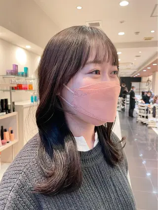ミディアム カラー BiBi 武田 あやのヘアスタイル