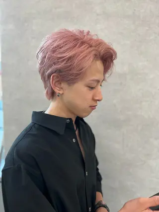 ショート カラー パーマ メンズ 🔥札幌No.1🥇 パーマ特化美容師🔥のヘアスタイル