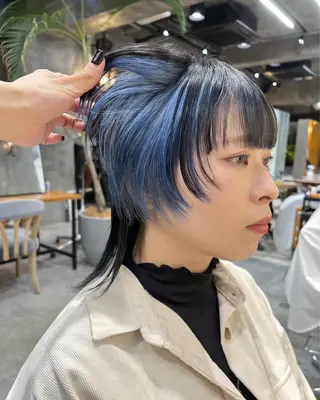ショート カラー haco＋所属・圧倒的デザイン力 店長🎨RENAのヘアスタイル