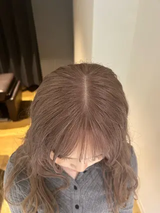 セミロング ケン ショウのヘアスタイル