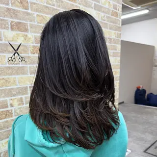 セミロング 皆川 千奈実のヘアスタイル