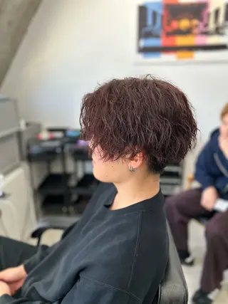 ショート カラー メンズ カットモデル募集中 新潟万代/ 蒼太朗のヘアスタイル