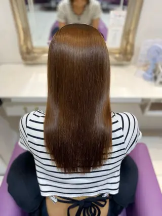 ロング 藤原 侑香のヘアスタイル
