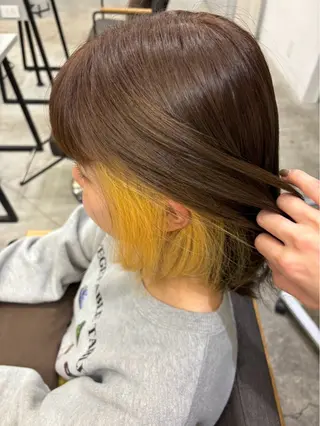 ミディアム 絶対綺麗な暖色カラー 🎯あります✨増渕✨のヘアスタイル