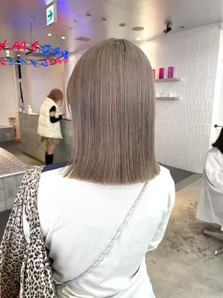 カラー 🤍垢抜け♡透明感 カラーmoeka🤍のヘアスタイル