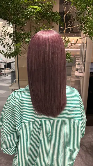 セミロング 透明感カラー🫧×癒 しスパ鈴木思音のヘアスタイル