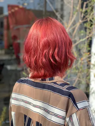 ショート カラー 髪質改善/ブリーチ メンズパーマ遠藤勇輝のヘアスタイル