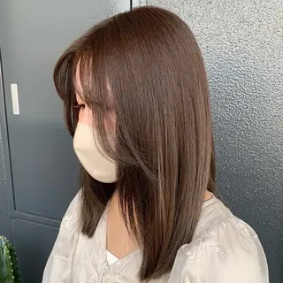 ミディアム 大谷 歩未のヘアスタイル