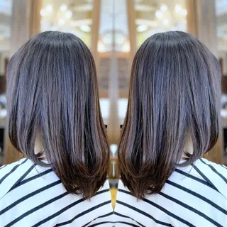 ミディアム 竹内 結希のヘアスタイル