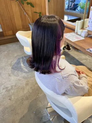 セミロング カラー WATANABE MISAKIのヘアスタイル