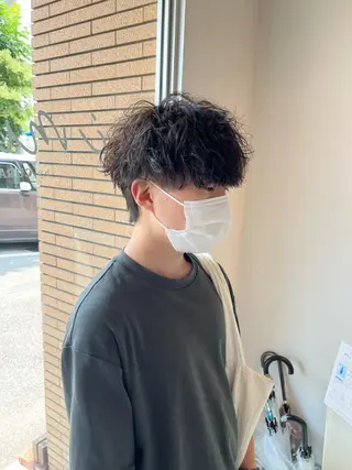 ショート パーマ ニュアンスパーマ/ レイヤー/茶屋町のヘアスタイル