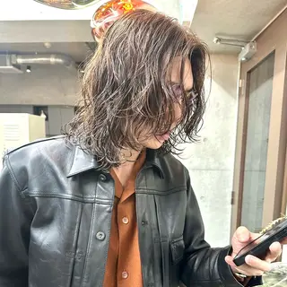 パーマ メンズ Hiroto/表参道 /ブリーチカラー⚡️のヘアスタイル