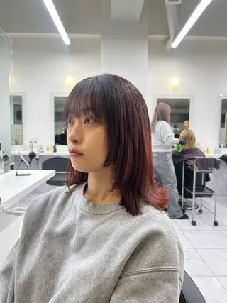 カラー 透明感ベージュ🤎 ナチュラルレイヤーのヘアスタイル