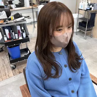 セミロング 綿貫 美雪のヘアスタイル