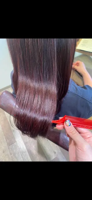 ロング カラー 髪質改善パーマ🫧 Natsumiのヘアスタイル
