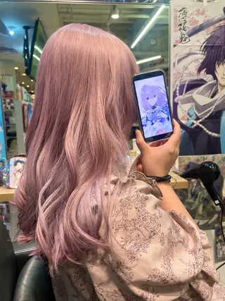 セミロング 似合わせカット/ デザインカラー🦄のヘアスタイル