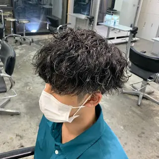 ショート パーマ メンズ メンズ特化美容師/ 藤戸 椋のヘアスタイル