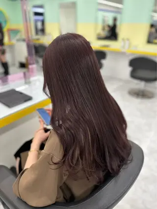 ロング まろっと艶感ブラウン ベージュ🤍まなかのヘアスタイル