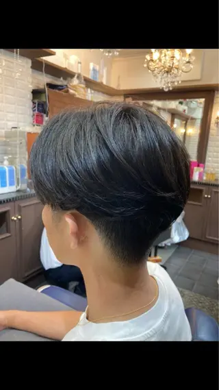ショート パーマ メンズ ルピナス中田店長 山口大地のヘアスタイル