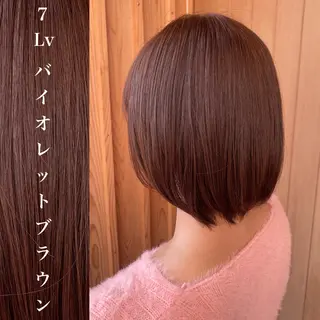 ミディアム カラー wakana / くびれカットのヘアスタイル