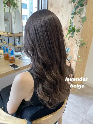 セミロング カラー ヘアアレンジ 🌿AMANE🌿 sakiのヘアスタイル