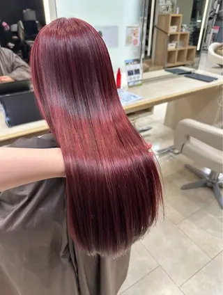 ロング カラー 艶髪 黄金比みくのヘアスタイル