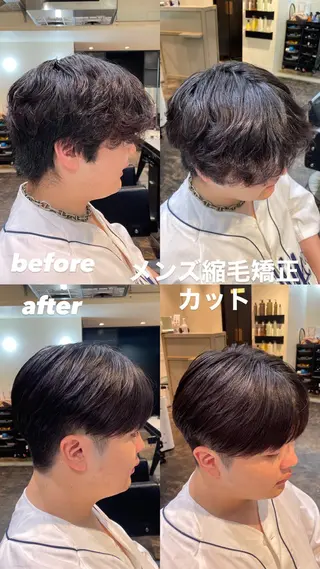 メンズ 遠藤悠大/メンズ縮毛 /メンズカットのヘアスタイル
