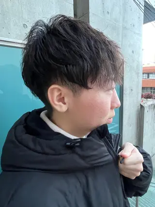 ショート カラー メンズ 久木原 ゆりのヘアスタイル