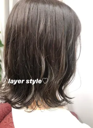 ミディアム レイヤーカット🎀 kanaのヘアスタイル
