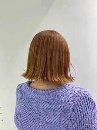 ミディアム カラー エフェクトブリーチ 🌟前澤啓太朗のヘアスタイル