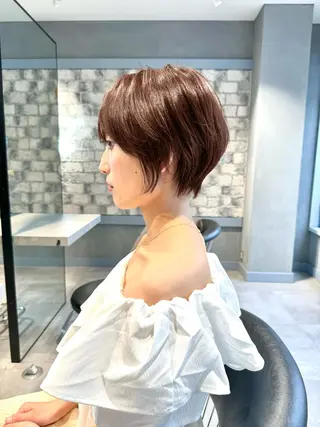 ショート カラー 360°キレイな ショートカットのヘアスタイル