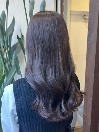 ロング カラー 透明感/低ダメージ インナー🩵角田紗雪のヘアスタイル