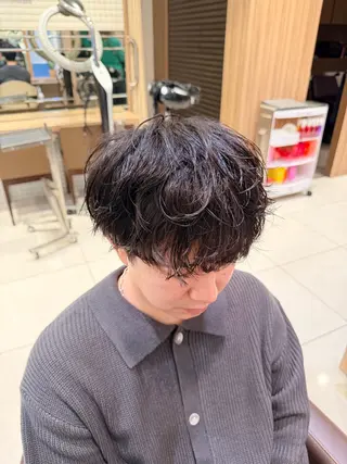パーマ メンズ カルマ・ニュアンス/ 縮毛/レイヤーaoiのヘアスタイル