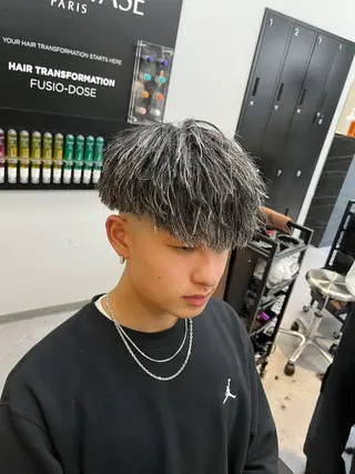カラー パーマ メンズ 【Men's Lapis横浜】翔太のヘアスタイル