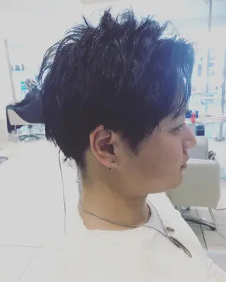 ショート カラー パーマ ヘアアレンジ メンズ キッズ ネイル マツエク・マツパ EnBlesS西宮 マンツーマン神道有基のヘアスタイル