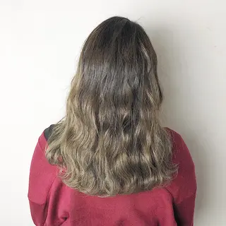 ミディアム カラー カラーモデル募集中 美容室ハピスのヘアスタイル