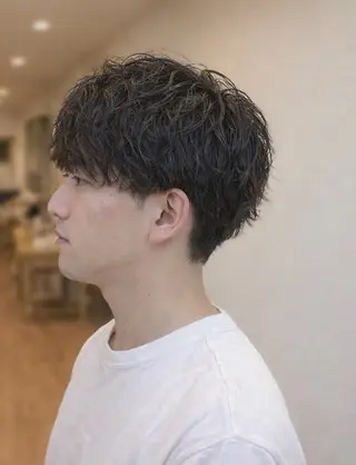ショート パーマ 野呂 隼人のヘアスタイル