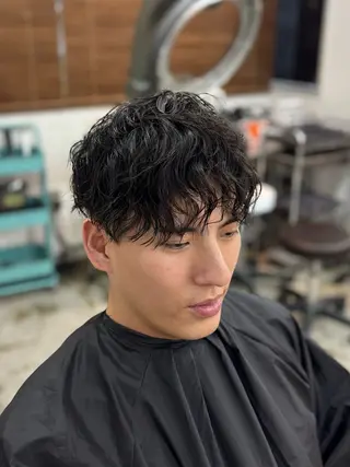 パーマ メンズ 金子 千登のヘアスタイル
