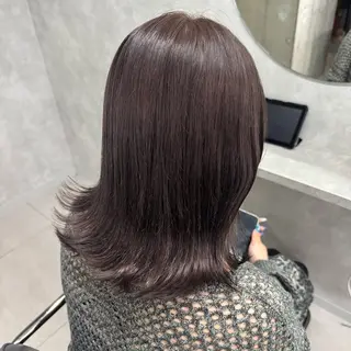 ミディアム カラー 🧡MOMONE🧡 【Loem】のヘアスタイル