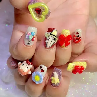 ネイル 3Dアートネイル💗 都築レナのネイルデザイン